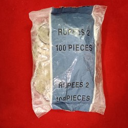 Extremly Deamanding Two Rs Coin Pkt 2000 Year Forein Mint RBI Sealed Packed Pkt Gem Bunc Condition