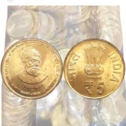 NEW Pack Five Rs 175 th Birth Aniversary Jamset ji Nhsserwanji Tata Bombay Mint RBI Sealed Packed