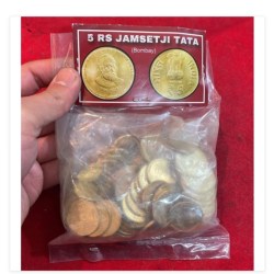 NEW Pack Five Rs 175 th Birth Aniversary Jamset ji Nusserwanji Tata Bombay Mint RBI Sealed Packed