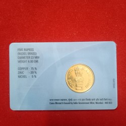 Alternative view of Saint Alphonsa Birth Centenary 5 Rs Commerrative Coin 2009 ATM Card Coin