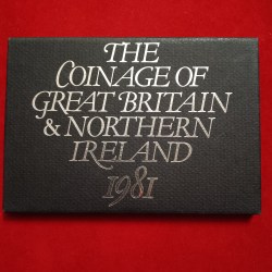 EXTREMELY RARE The Coinage of Great Britain & Northern IRELAND 1981 Year Proof Coin Set
