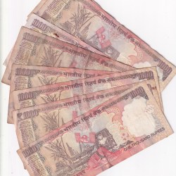 Alternative view of 1000 Rupees Pen Mark Note Buyer will Receive Random 1 note