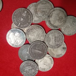 One Rs Rare Coin 89 th Inter Parliamentary Union Government 1993 Year 17 Pcs Given