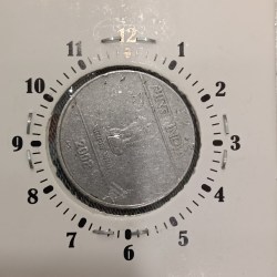 Five Rs Wave 2"o Clock Error Coin FSS RBI Mistake Coin