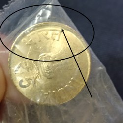 Five Rs Biju Patnaik Birth Centenary Scare Error Coin RBI Sealed Packet Calcutta Mint