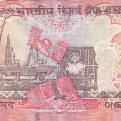 Alternative view of D.Subbarao (L Insert 2011 ) 1000 Rupees Top condition Note without Pen Mark