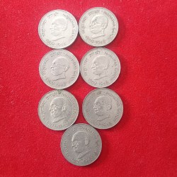 One Rs Big Coin Mahantam Gandhi 1869-1948 7 Pcs Given Same Coin Given
