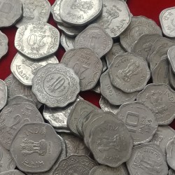 Alternative view of 5 10 20 Paise Aluminium Coins Aunc Condition 100 Pcs Luster Coins Unc Type Given Republic of India