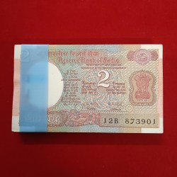 Two Rs Old Satalite Bundle Governor RN Malhotra Unc Condition Last Note Number Shifted 873901
