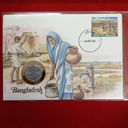 The Bangladesh Country Proof Coin 1 Takka Or Goverment Stamp Goverment Of Bangladesh With Certificate