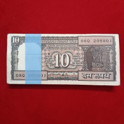 Ten Rs Black Boat Full Serial Bundle Governor S.Venketraman Gem Bunc Condition Choclate Bundle 209801