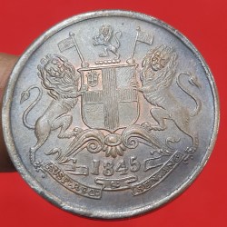 Alternative view of HALF ANNA EAST INDIA COMPANY GOOD CONDITION YEAR 1845