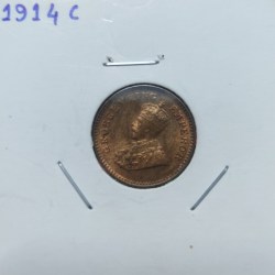 Alternative view of 1/12 ANNA GEORGE V 1914 CALCUTTA MINT UNC CONDITION