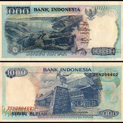 Indonesia 1000 Rupiah World Banknote 1995 P129d UNC and Rare