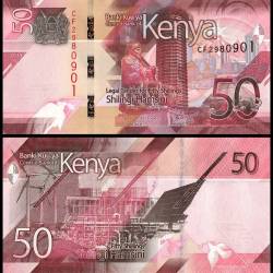 Kenya 50 Shillings Banknote 2019 P52a UNC Unique and Rare