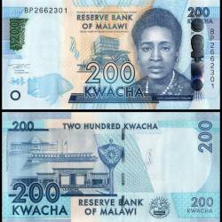 Malawi 200 Kwacha World Banknote 2021 P65Ae UNC Unique and Rare