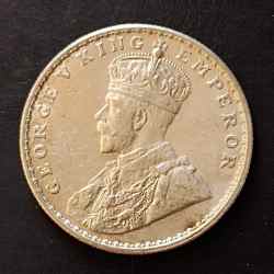 Silver British India King and emperor George v Year 1918 Excellent condition Same and similar piece available