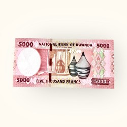 Alternative view of Rwanda 5000 Francs World Banknote 2024 P45 UNC Ending 786