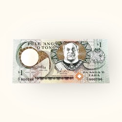 Tonga 1 Pa'anga World Banknote 2009 ND P37a2 UNC Ending 786 Ultra Rare