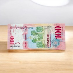 Curacao And Sint Maarten Netherlands Antilles 100 Caribbean Gulden Banknote 2025 P4 UNC Ending 786 Ultra Rare