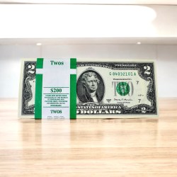 USA 2 Dollar Issue GEM UNC Serial Bundle 100 Notes Unique World Banknote Collection Unique And Rare