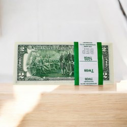 Alternative view of USA 2 Dollar Issue GEM UNC Serial Bundle 100 Notes Unique World Banknote Collection Unique And Rare