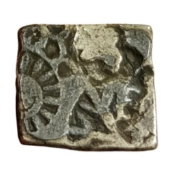 Ancient Magadha Silver Punch Marks Coinage Square Shaped in Collectable Grade.