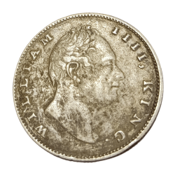 Alternative view of British India Silver Rupee EAST INDIA COMPANY Year 1835 King WILLIAM-IIII **RARE** Collectable Grade.