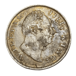 Alternative view of British India Silver Rupee EAST INDIA COMPANY Year 1835 King WILLIAM-IIII **RARE** Collectable Grade.