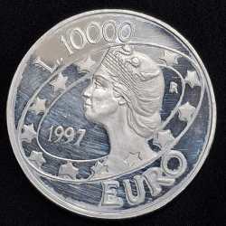 San Marino 10 000 Lire 1997 Millennium RARE SILVER (Weight 22 g) COIN # A-506
