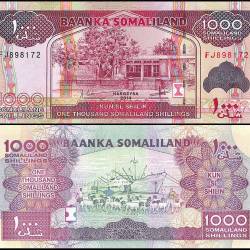 Somaliland 1000 Shillings Banknote 2014 P20c UNC Unique and Rare