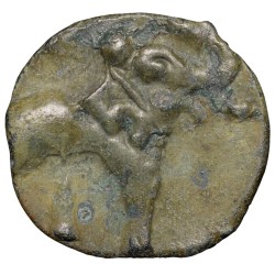 Potin Coin of Satavahana Dynasty(1st Cen.BC) from Vidarha Region with Elephant/Ujjaini