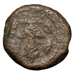 Copper Coin of Venkatapathi Raya II (AD1586-1614) of Vijaynagar Kingdom with Gandaberunda Very Rare