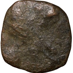 Copper Coin of Aulikars of Mandsore (4th - 6th Cen. AD) with Lotus Flower/Bramhi Legends