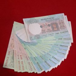 5 RUPEE SIGNATURE SET GEM UNC CONDITION RARE TO FIND ALL NOTE ENDING SAME LAST THREE DIGIT 553