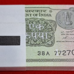 1 RUPEE PACKET ENDING 786 RARE PACKET SERIAL NO. 772701