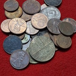 FOREIGN COIN LOT OF 30