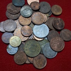 FOREIGN COIN LOT OF 50