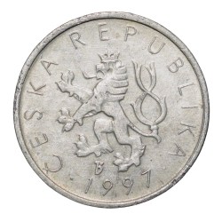 Aluminium 10 Heller of Czech Repulic (AD 1997) with Czech lion