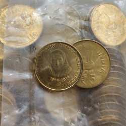 Rs 5 Birth Centenary of Begham Akhtar 100 Coin Pouch Unique and Rare Noida Mint Rare Star Mark