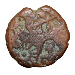Copper Round Punch Mark from Ujjaini(200 BC) with Mahakal Rare