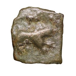 Copper Coin of Pre-Satavahana(2nd Cen. BC) from Vidarbha(Bhon) Region with Lion/8-Spoked Wheel