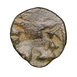 Alternative view of Copper-Alloy Coin of Bhimavarman(3rd Cen. AD) of Magh Dynasty of Kausambhi Bull/Tree