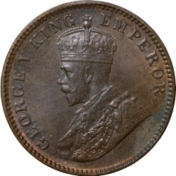 Bronze 1/4 Anna of George V (AD1935) of Calcutta Mint UNC Grade