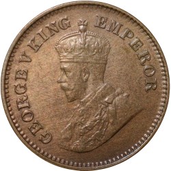 Bronze 1/2 Pice of George V (AD1936) of Calcutta Mint About UNC Grade