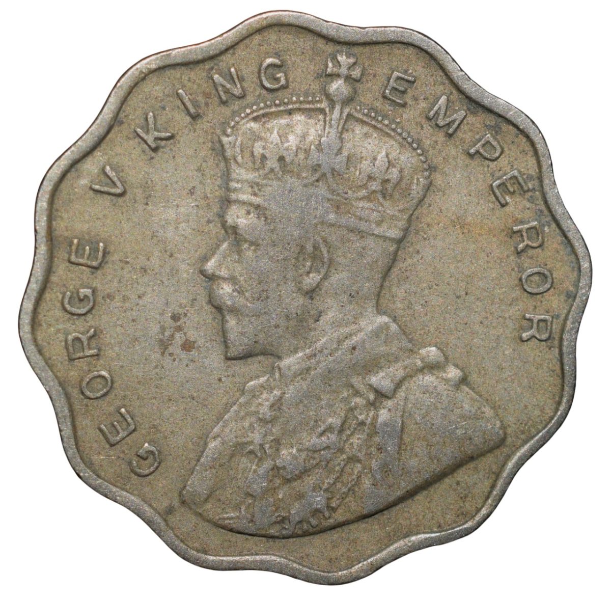 Copper-Nickel 1 Anna of George V (AD 1936) of Bombay Mint