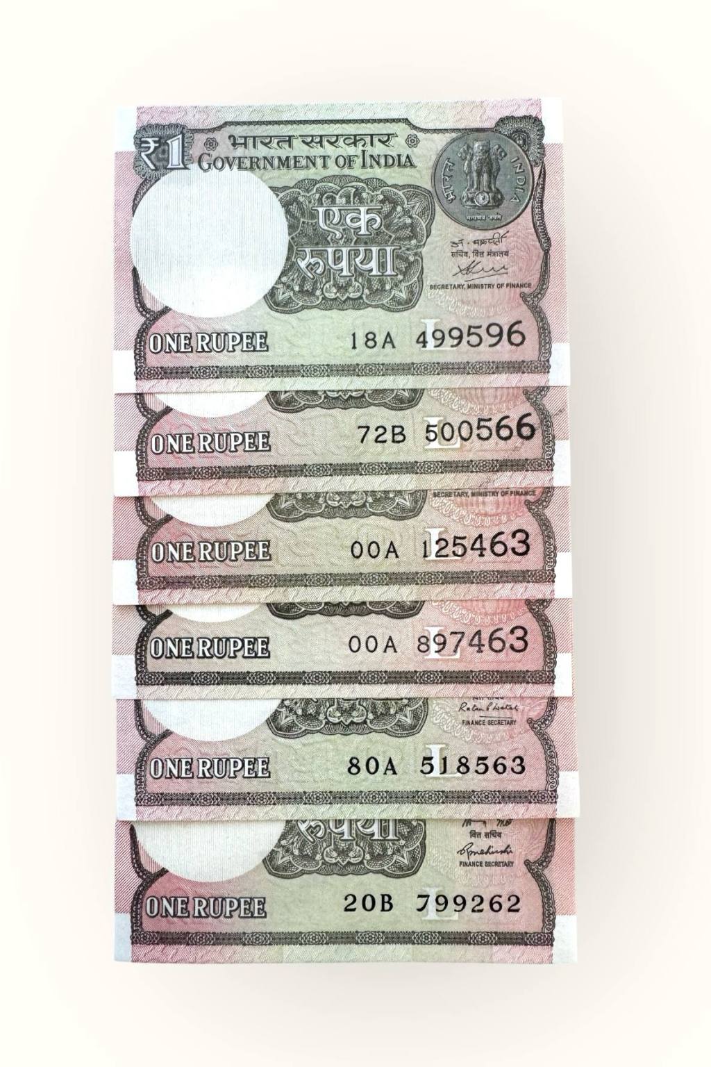 Re 1 India Banknote 2015 To 2020 Issue Unique and Rare - Coinbazzar.com