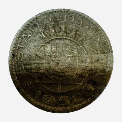 Alternative view of Half Rupee Portuguese India Year 1952 Unique and Rare