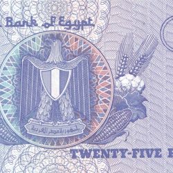 Alternative view of 25 Piastres of Egypt Country (AD 1998-2008) with Al-Sayida Aisha Mosque