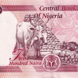 200 Naira of Nigeria Country (AD 2022-2024) with Cattle and agricultural products